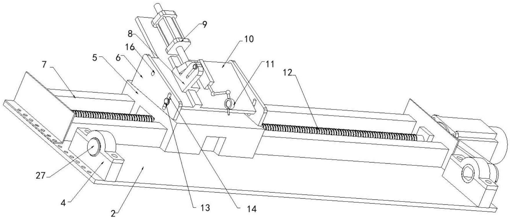 一種用于電容薄膜分切機(jī)的調(diào)刀機(jī)構(gòu)的制作方法 一種用于電容薄膜分切機(jī)的調(diào)刀機(jī)構(gòu)的制作方法