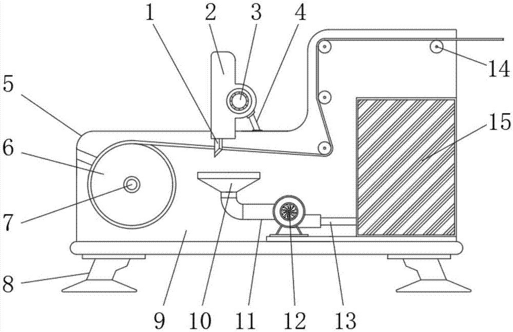 一種具有除塵功能的鋰電池分切機(jī)的制作方法 一種具有除塵功能的鋰電池分切機(jī)的制作方法