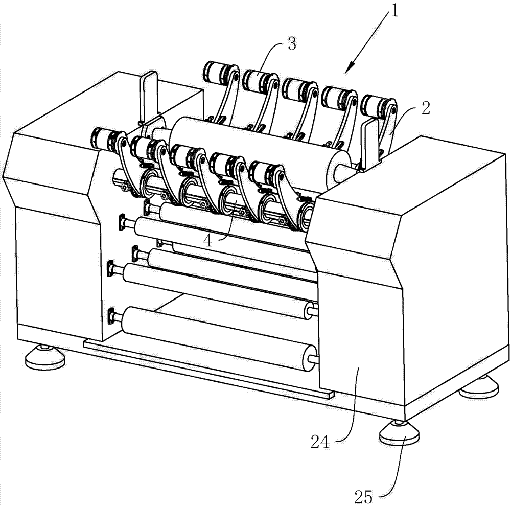 鋰電池隔膜分切機(jī)的收卷機(jī)構(gòu)的制作方法 鋰電池隔膜分切機(jī)的收卷機(jī)構(gòu)的制作方法