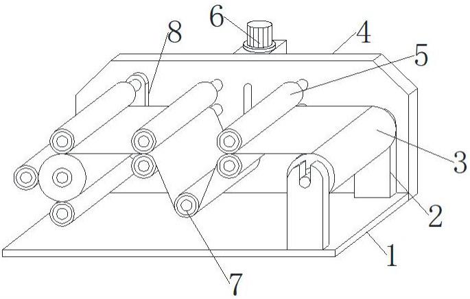 一種單硅紙高速?gòu)?fù)卷裝置的制作方法 一種單硅紙高速?gòu)?fù)卷裝置的制作方法