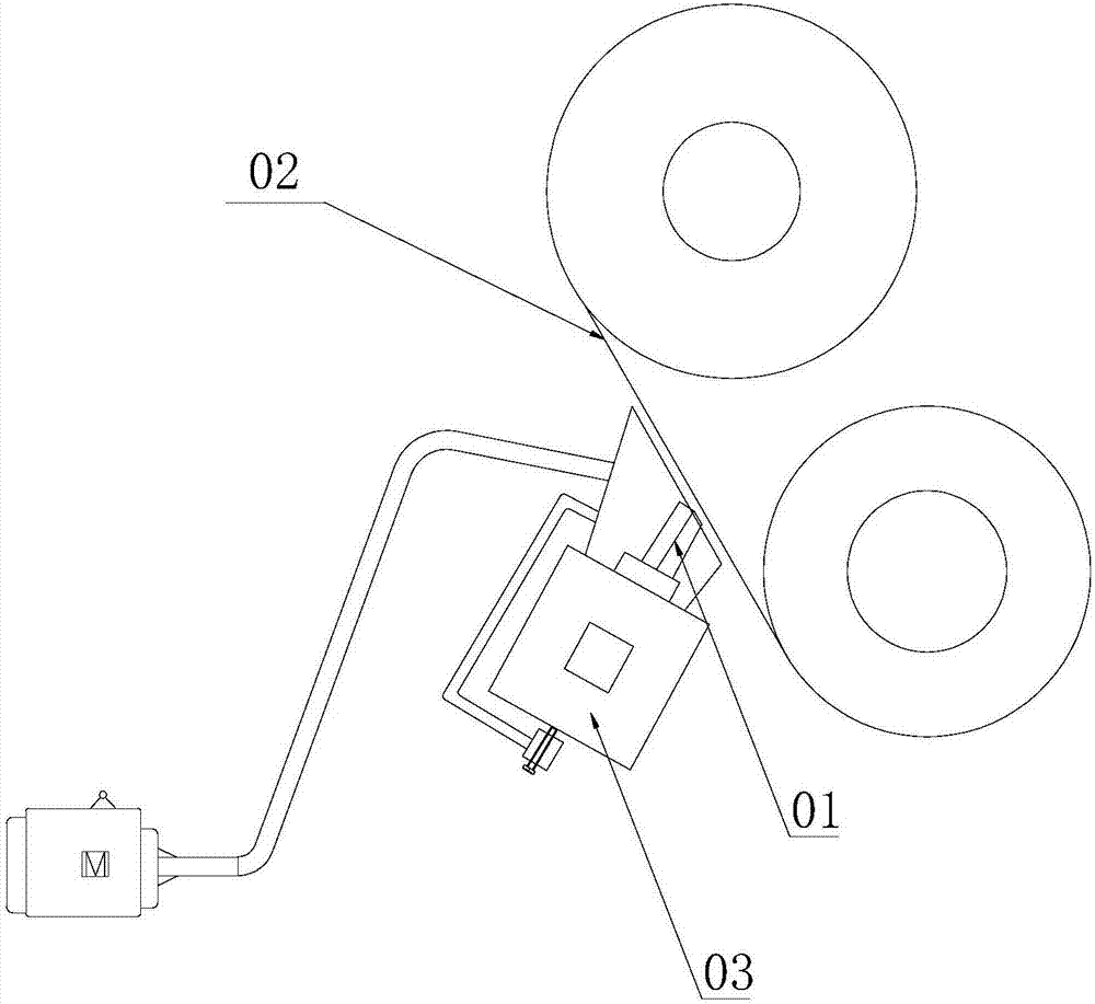 一種涂覆隔膜分切用粉塵吸附裝置的制作方法 一種涂覆隔膜分切用粉塵吸附裝置的制作方法