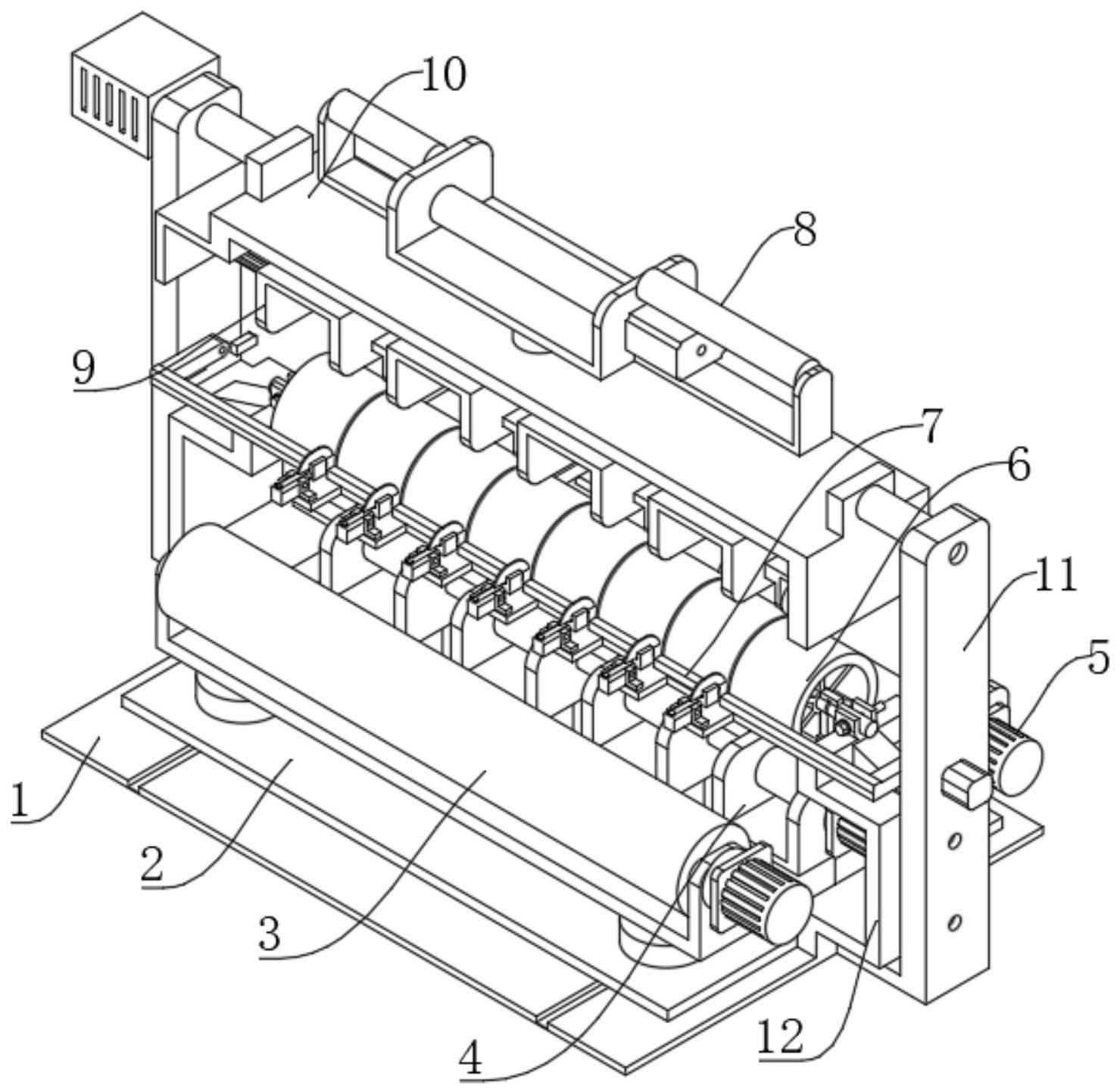 一種塑料薄膜分切膜卷包裝置的制作方法 一種塑料薄膜分切膜卷包裝置的制作方法