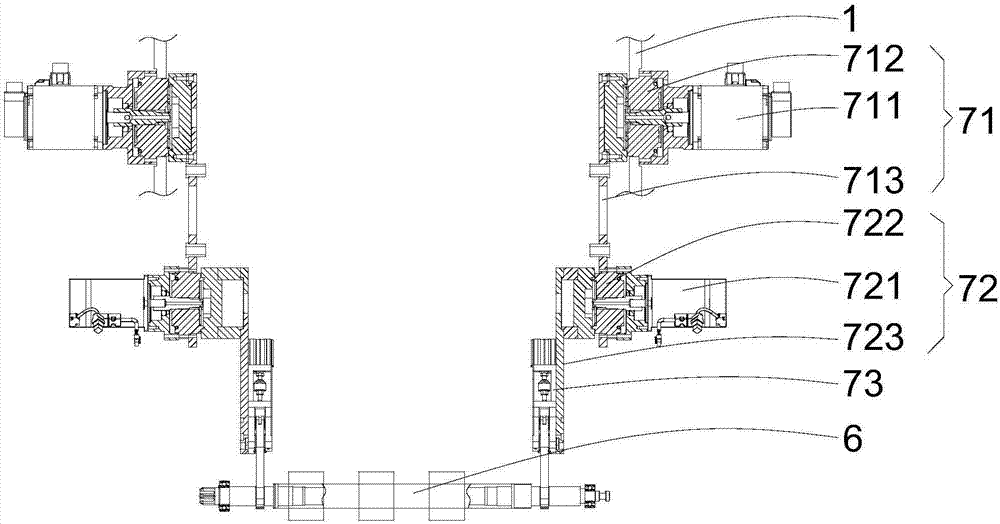一種空間四軸雙臂機器人及其收卷軸裝卸裝置的制作方法 一種空間四軸雙臂機器人及其收卷軸裝卸裝置的制作方法