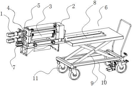 一種鋰電池分條機(jī)刀架無(wú)接觸式傳動(dòng)機(jī)構(gòu)的制作方法 一種鋰電池分條機(jī)刀架無(wú)接觸式傳動(dòng)機(jī)構(gòu)的制作方法