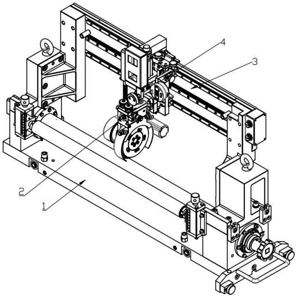 一種動力電池極片分切上刀架調(diào)整量化機構(gòu)的制作方法 一種動力電池極片分切上刀架調(diào)整量化機構(gòu)的制作方法