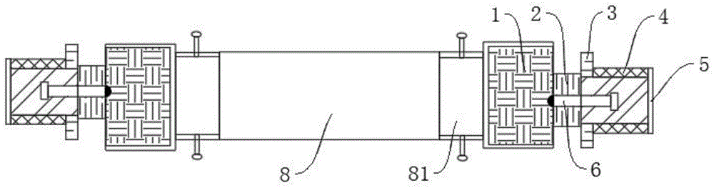 一種帶放卷臂卡頭裝置的分切機的制作方法 一種帶放卷臂卡頭裝置的分切機的制作方法