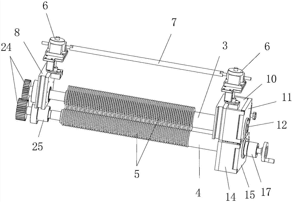 一種調(diào)刀和裝刀方便的封邊條分切機(jī)的圓刀切刀機(jī)構(gòu)的制作方法 一種調(diào)刀和裝刀方便的封邊條分切機(jī)的圓刀切刀機(jī)構(gòu)的制作方法