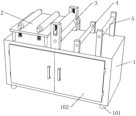一種鋁箔包裝膜壓紋分切機的制作方法 一種鋁箔包裝膜壓紋分切機的制作方法