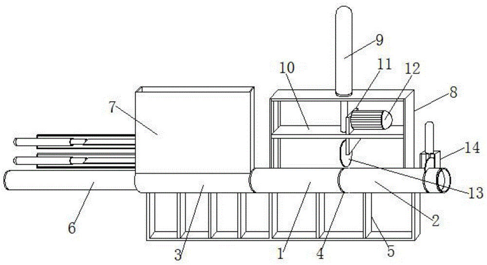 一種紙管切割設備的高精度切割機構(gòu)的制作方法 一種紙管切割設備的高精度切割機構(gòu)的制作方法