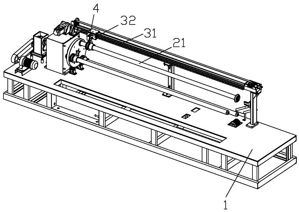 一種紙管精切機的脫料裝置的制作方法