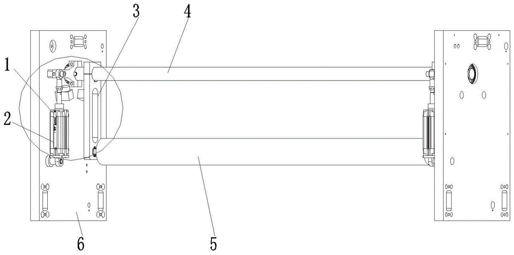 一種薄膜分切機(jī)擺動(dòng)輥的控制結(jié)構(gòu)的制作方法 一種薄膜分切機(jī)擺動(dòng)輥的控制結(jié)構(gòu)的制作方法