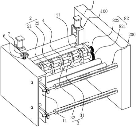一種用于PET保護(hù)膜生產(chǎn)的分切機(jī)裁切裝置的制作方法 一種用于PET保護(hù)膜生產(chǎn)的分切機(jī)裁切裝置的制作方法