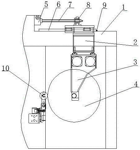 一種分切機(jī)倒掛平移式收卷結(jié)構(gòu)的制作方法 一種分切機(jī)倒掛平移式收卷結(jié)構(gòu)的制作方法