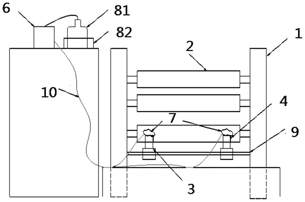 一種電池箔分切機(jī)潤(rùn)滑剪切裝置的制作方法 一種電池箔分切機(jī)潤(rùn)滑剪切裝置的制作方法