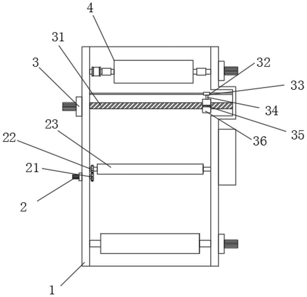 一種可測(cè)量紙張長(zhǎng)度的卷筒紙分切機(jī)的制作方法 一種可測(cè)量紙張長(zhǎng)度的卷筒紙分切機(jī)的制作方法