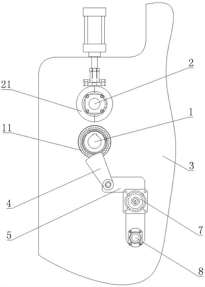 分切機(jī)的自動(dòng)調(diào)刀機(jī)構(gòu)的制作方法 分切機(jī)的自動(dòng)調(diào)刀機(jī)構(gòu)的制作方法