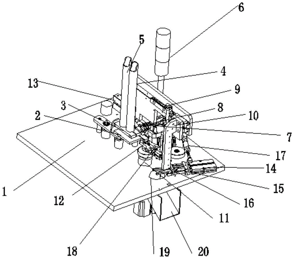 一種不干膠紙分切或復(fù)卷機的自動上軸下料機構(gòu)的制作方法 一種不干膠紙分切或復(fù)卷機的自動上軸下料機構(gòu)的制作方法
