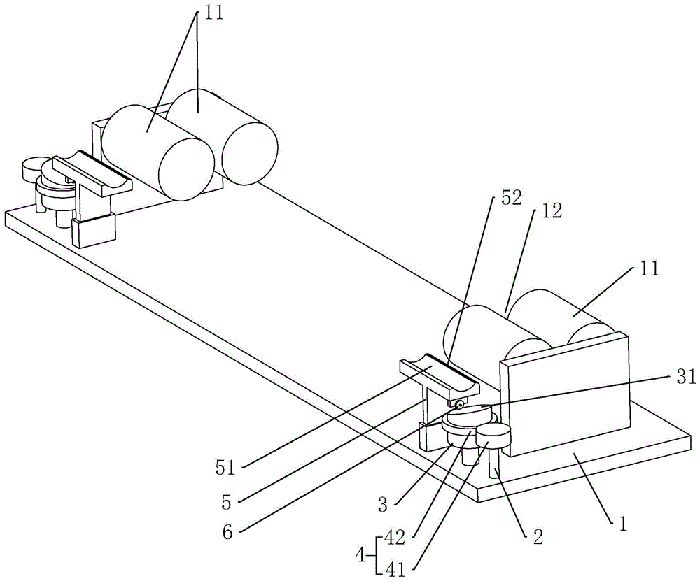 用于不干膠分切機的上料裝置的制作方法 用于不干膠分切機的上料裝置的制作方法