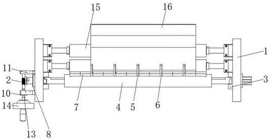 一種分切機的直刀刀架機構的制作方法 一種分切機的直刀刀架機構的制作方法