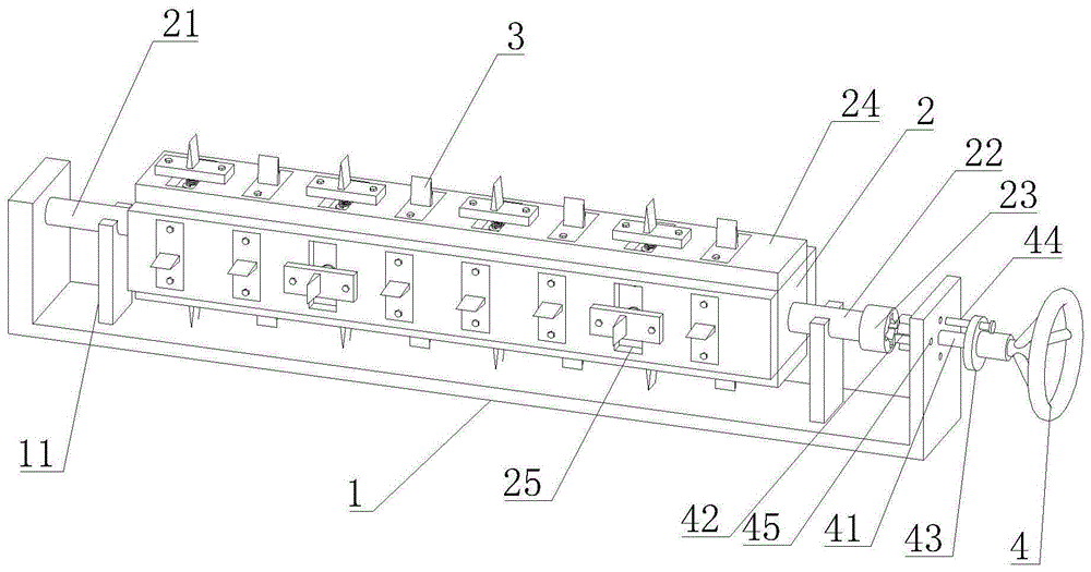 一種分切機用切割刀位置調(diào)節(jié)裝置的制作方法 一種分切機用切割刀位置調(diào)節(jié)裝置的制作方法