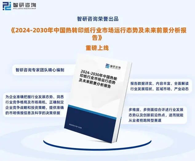 2024年中國(guó)熱轉(zhuǎn)印紙行業(yè)市場(chǎng)全景調(diào)查、投資策略研究報(bào)告 