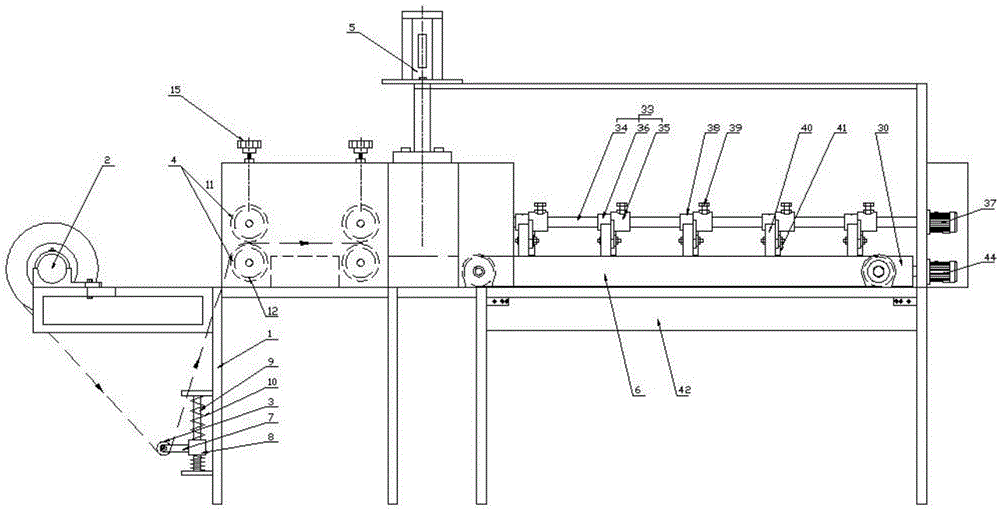 一種絕緣皺紋紙管加工用上料裝置的制作方法 一種絕緣皺紋紙管加工用上料裝置的制作方法