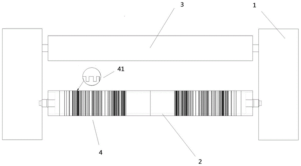 一種電池箔分切機(jī)專用刀槽輥定位裝置的制作方法 一種電池箔分切機(jī)專用刀槽輥定位裝置的制作方法