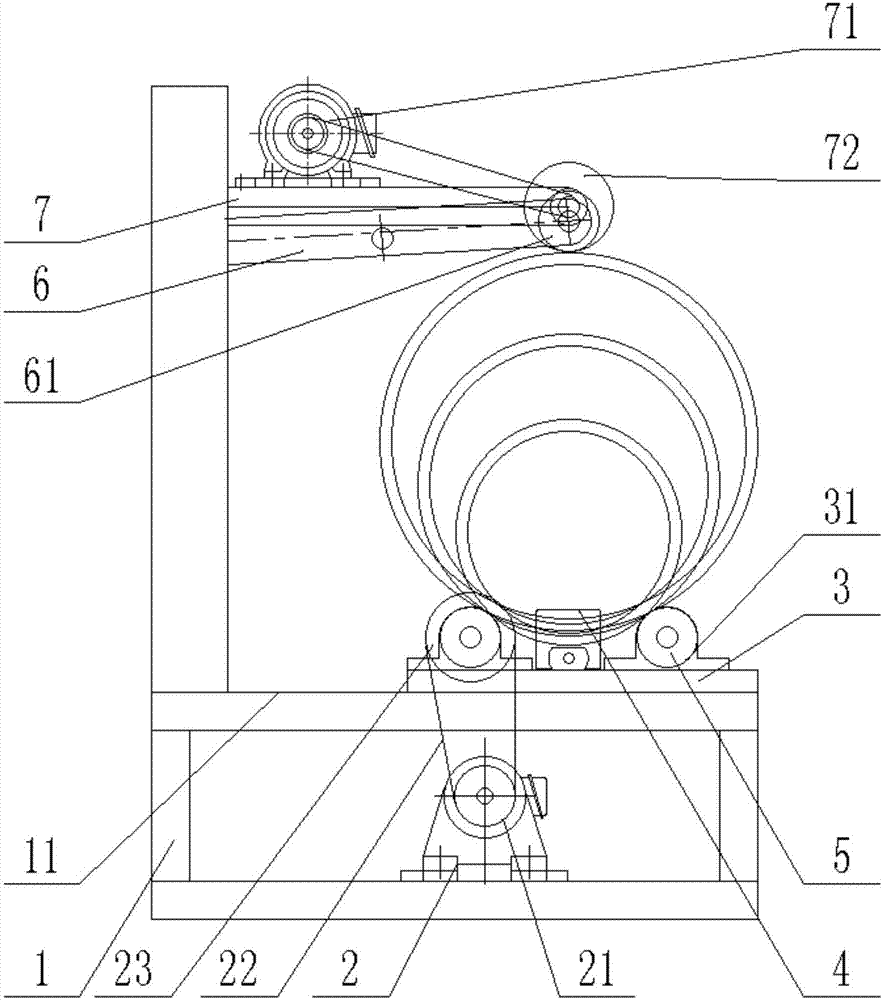 一種大紙管分切機(jī)的制作方法 一種大紙管分切機(jī)的制作方法