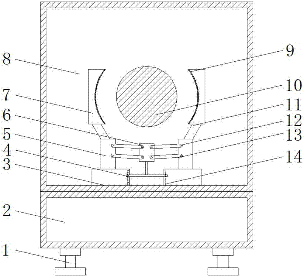 一種紙管加工分切機(jī)的夾緊裝置的制作方法 一種紙管加工分切機(jī)的夾緊裝置的制作方法