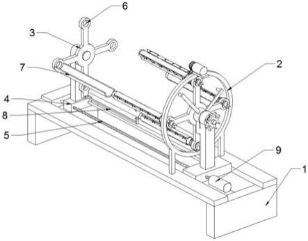 一種利用廢紙資源造紙的紙管分切機的傳輸機構的制作方法 一種利用廢紙資源造紙的紙管分切機的傳輸機構的制作方法