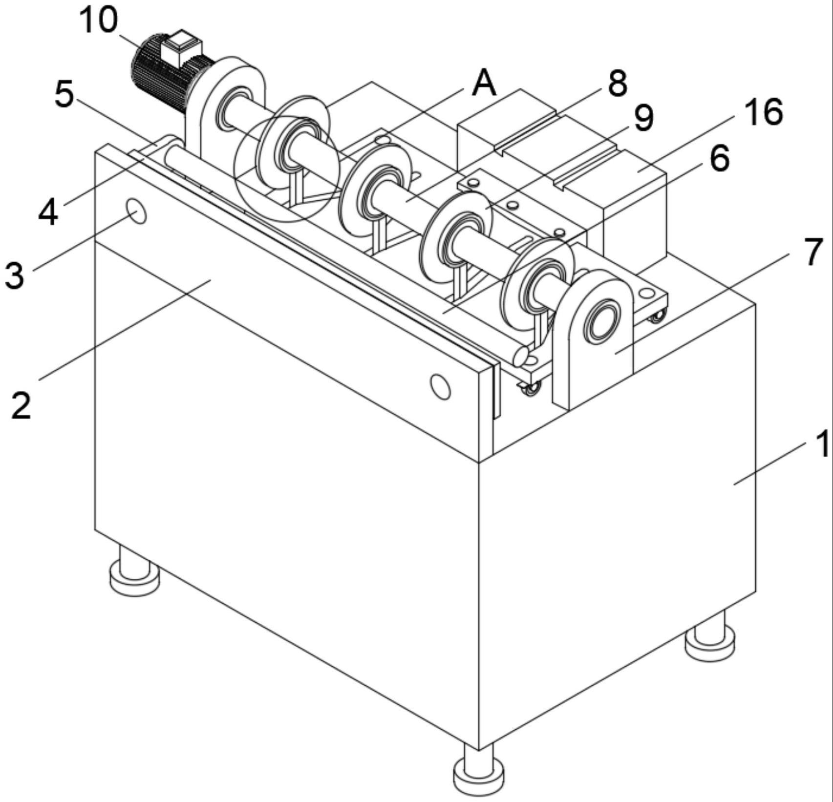 一種可調(diào)間距的紙管分切機(jī)的制作方法 一種可調(diào)間距的紙管分切機(jī)的制作方法