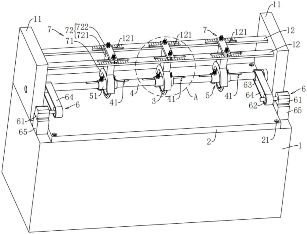 一種用于玻璃纖維氈的縱向分切機的制作方法 一種用于玻璃纖維氈的縱向分切機的制作方法
