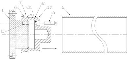 一種分切機錐面漲緊放卷卡頭的制作方法 一種分切機錐面漲緊放卷卡頭的制作方法